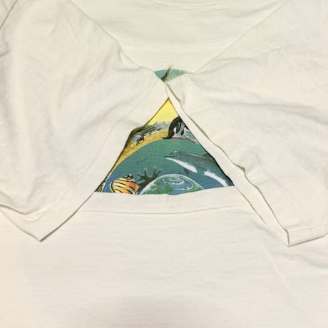 【USED】90's Human-i-Tees CIRCLE NATURE T-SHIRT