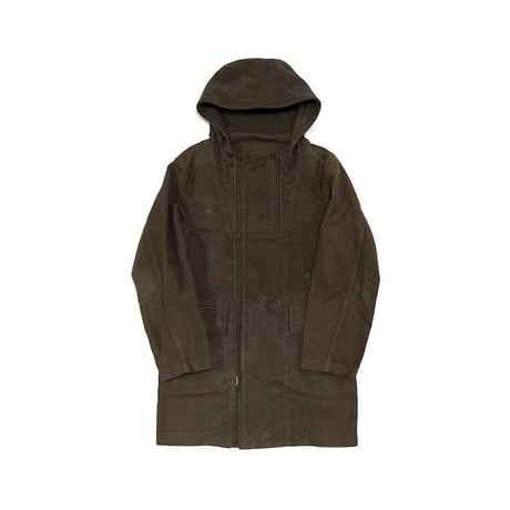 【USED】EARLY 00'S HELMUT LANG MOLESKIN HOODED COAT