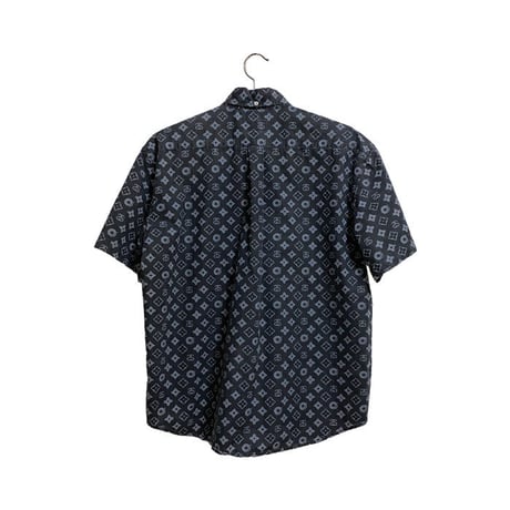 【USED】90’S STUSSY MONOGRAM S/S B.D SHIRT