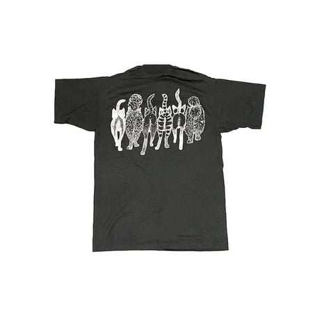 【USED】90'S 6CATS T-SHIRT BLACK