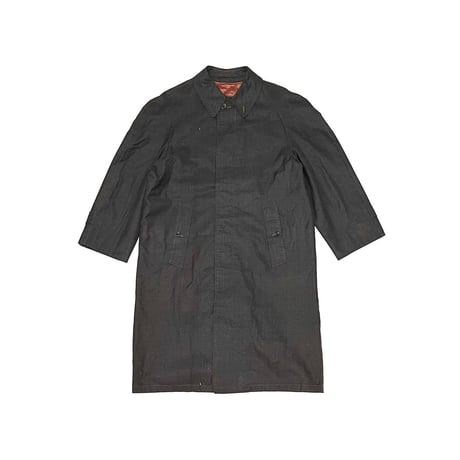 【USED】80's-90's Burberrys DARK CHECK BALMACHAN COAT