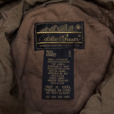 【USED】90's Eddie Bauer Field Parka with Detachable Hood Brown