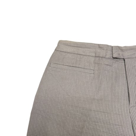 【USED】90's agnès b. PARIS JACQUARD FABRIC PIN STRIPE TROUSERS