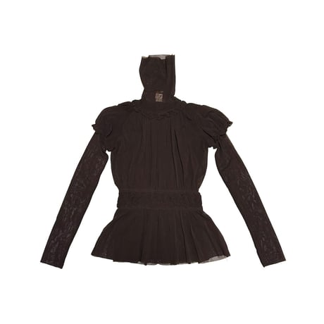 【USED】00's Jean Paul Gaultier SOLEIL Double-Layer Power Net Top