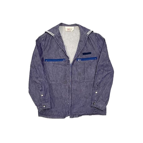 【USED】80'S FRENCH NAVY SAILOR DENIM JACKET
