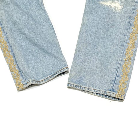【USED】00'S WEBER CUSTOMIZED LEVI'S 501 JEANS