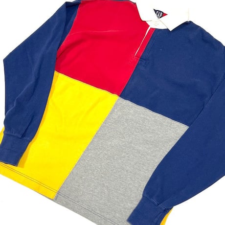 【USED】90'S OLD GAP PANEL PATTERN RUGGER SHIRTS