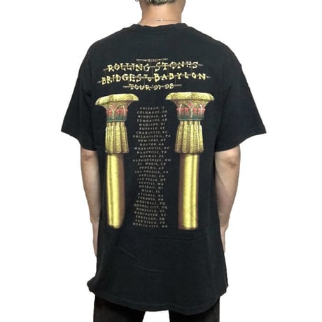 【USED】90'S ROLLING STONES "BRIDGES TO BABYLON" TOUR T-SHIRT