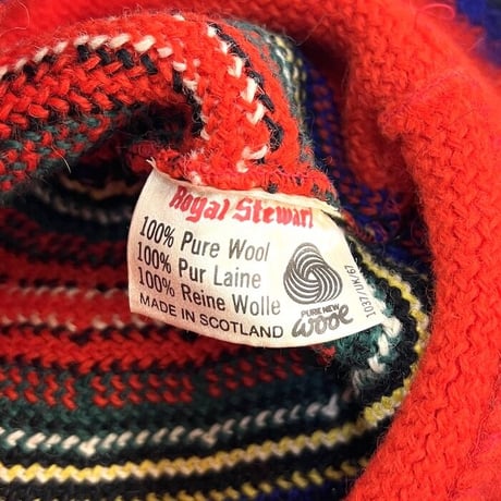 【USED】80'S ROYAL STEWART TARTAN MOHAIR WOOL HAT