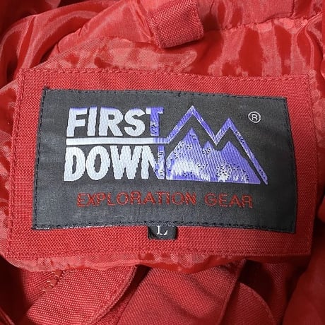 【USED】90'S FIRST DOWN MOUNTAIN JACKET RED