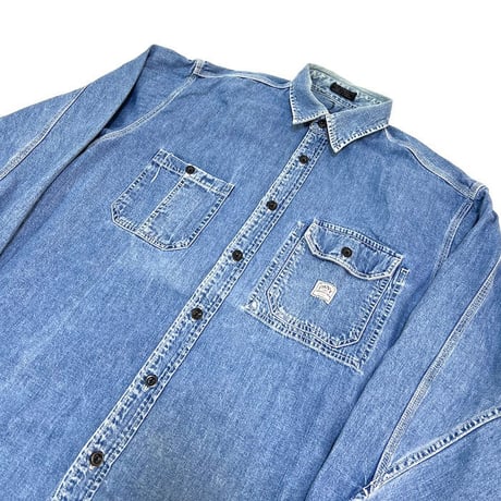 【USED】90'S DKNY LAUNDERED DENIM SHIRT