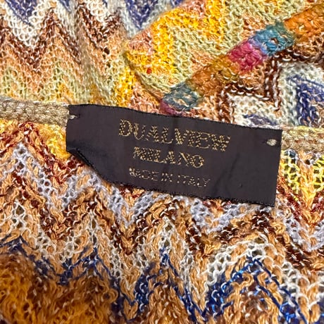 【USED】00's DUALVIEW MILANO Zigzag Knit T-shirt