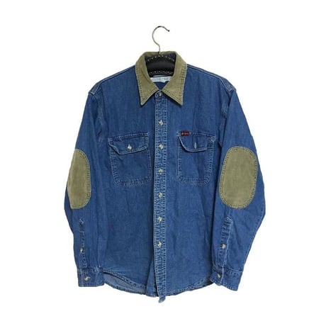 【USED】COLUMBIA ELBOW PATCH DENIM SHIRT