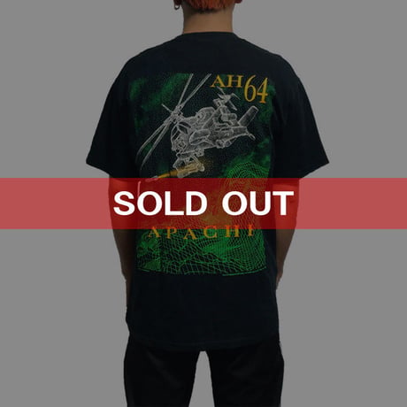 【USED】90'S AH-64 APACHE T-SHIRT