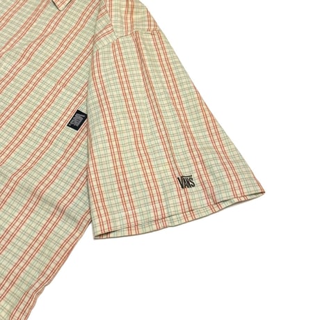 【USED】90's-00's VANS CHECK S/S BUTTON SHIRT