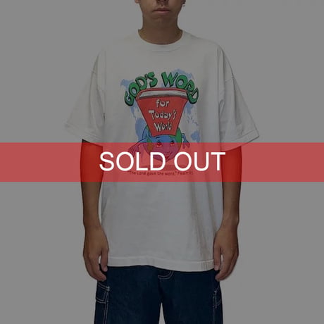 【USED】90'S GOD'S WORD FOR TODAY'S WORLD T-SHIRT