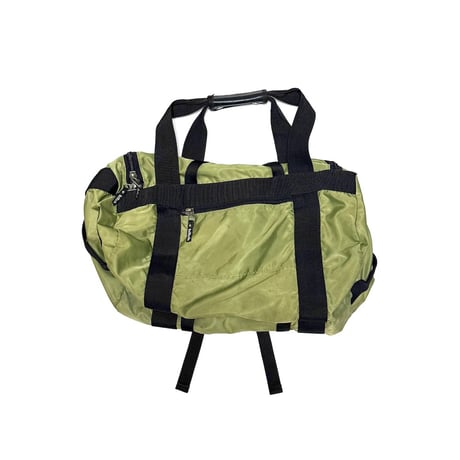 【USED】90's bitch skateboards Nylon Duffle Bag Olive