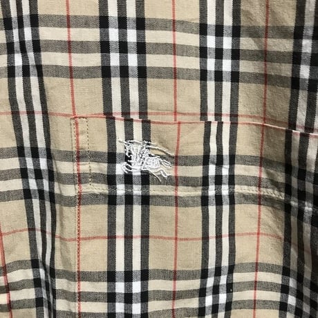 【USED】BURBERRY LONDON NOVA CHECK S/S B.D SHIRT