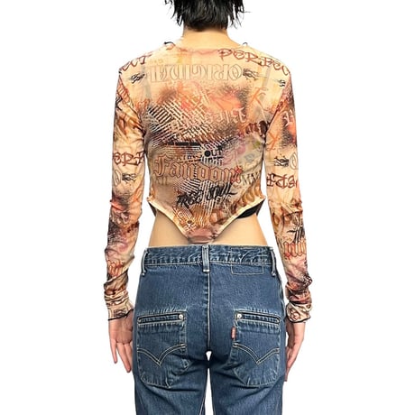 【UESD】00's ALLOVER PATTERN POWER NET BODYSUIT
