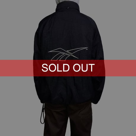 【USED】90'S REEBOK EMBROIDERED VECTOR LOGO NYLON JACKET