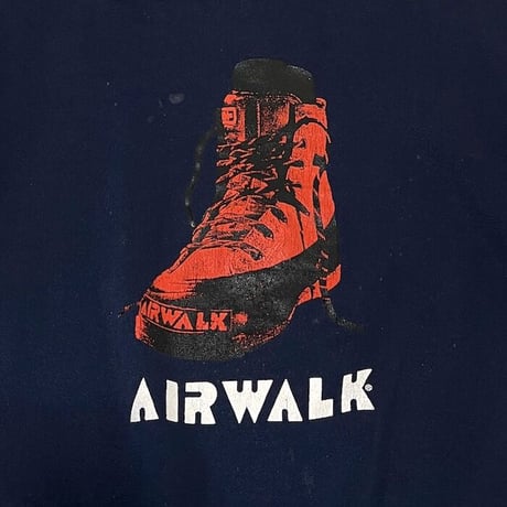 【USED】80'S-90'S OLD AIRWALK BOOTS PRINT SWEATSHIRT