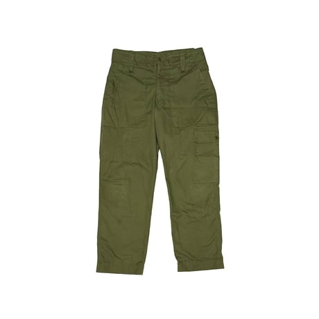 【USED】90s British Army Olive Fatigue Pants with Single Cargo Pocket