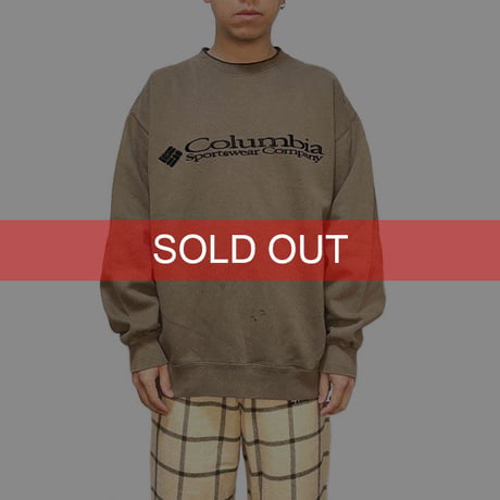【USED】90'S COLUMBIA EMBROIDERY LOGO SWEATSHIRT