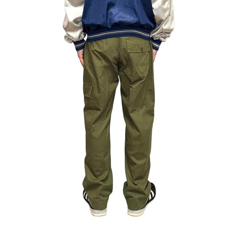 【USED】90s British Army Olive Fatigue Pants with Single Cargo Pocket
