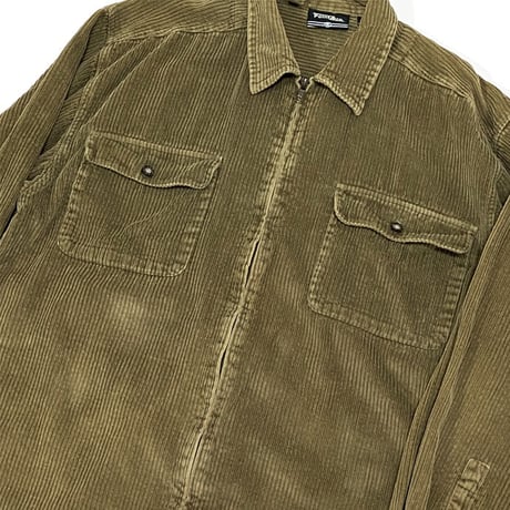 【USED】90'S POINT ZERO CORDUROY ZIP SHIRT