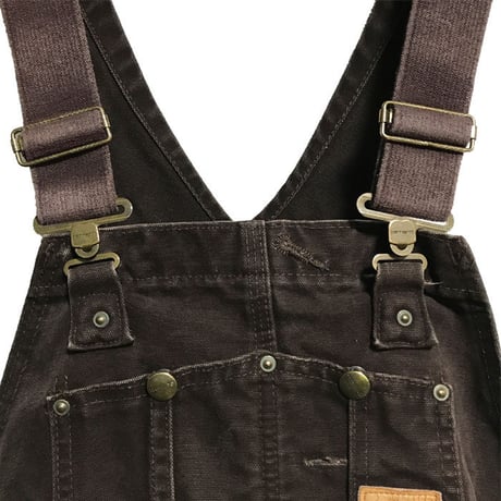 【USED】CARHARTT OVERALL BROWN