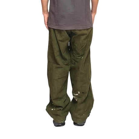 【USED】60's-70's SWEDISH ARMY PAINTED UTILITY PANTS