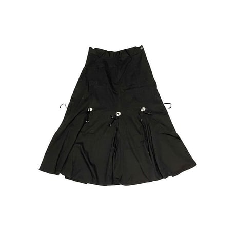 【USED】80'S Circle T CONCHO DESIGN LONG SKIRT BLACK