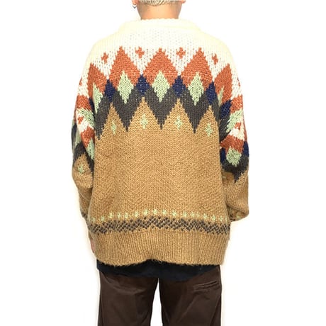 【USED】UNKNOWN VINTAGE MODERN NORDIC KNIT SWEATER