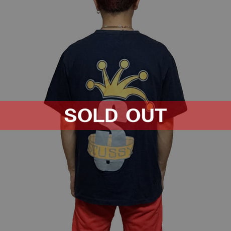【USED】90'S STUSSY CROWN T-SHIRT