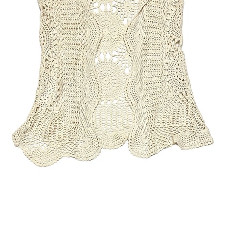 【USED】90s Miss DAISY U.S.A. CROCHET KNIT VEST