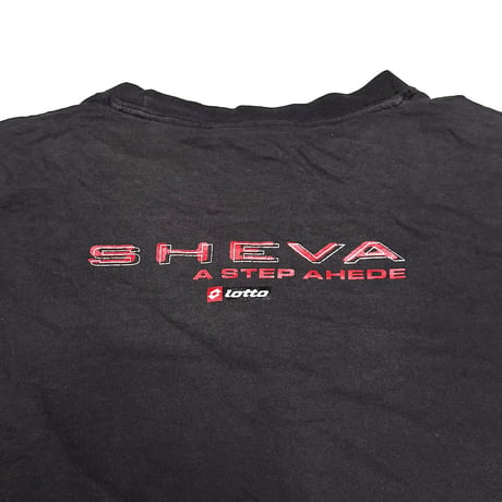 【USED】00's Lotto SHEVA Tiger Stripe Logo T-shirt
