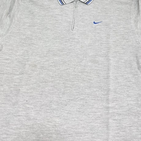 【USED】90'S-00'S NIKE ZIP POLO SHIRT