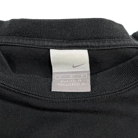 【USED】00'S NIKE LOGO EMBROIDERY L/S T-SHIRT SIZE:M