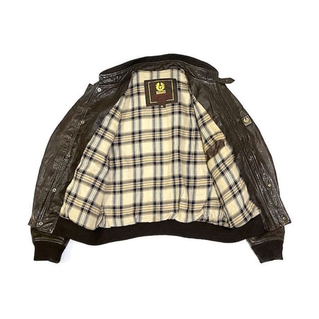 【USED】90'S-00'S BELSTAFF LEATHER MOTORCYCLE JACKET