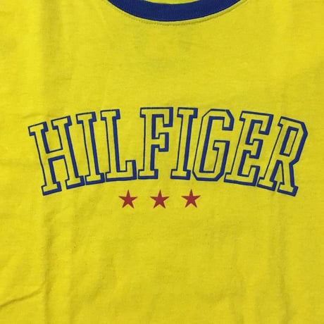 【USED】90'S TOMMY HILFIGER T-SHIRT YELLOW