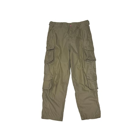 【USED】00's STUSSY MIXED FIBER 8-POCKET CARGO PANTS