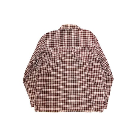 【USED】90'S-00'S VANS CORDUROY CHECK ZIP SHIRT