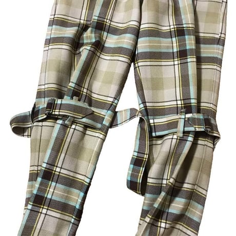 【USED】90'S VIVIENNE WESTWOOD TARTAN CHECK BONDAGE TROUSERS