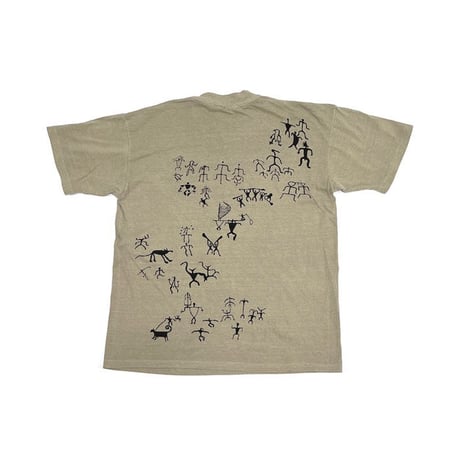 【USED】90'S UNKNOWN HIEROGLYPH(?) PIGMENT DYED T-SHIRT