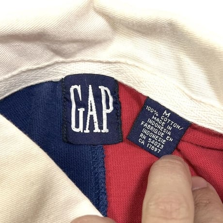 【USED】90'S OLD GAP PANEL PATTERN RUGGER SHIRTS
