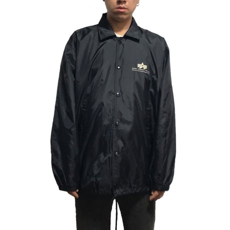 【USED】00'S ALPHA COACH JACKET BLACK