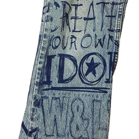 【USED】90'S W&LT GRAFFITI JEANS