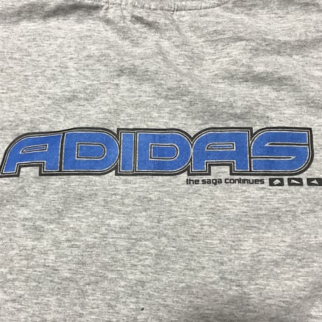 【USED】90'S ADIDAS RUBBER PATCH LOGO T-SHIRT