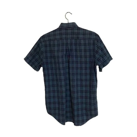 【USED】90'S BURBERRYS CHECK S/S SHIRT NAVY