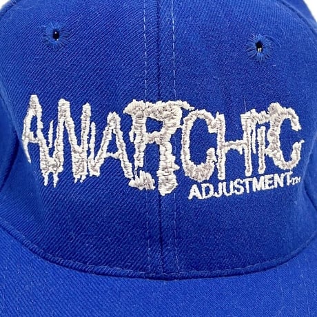 【USED】90'S ANARCHIC ADJUSTMENT 6-PANEL CAP BLUE
